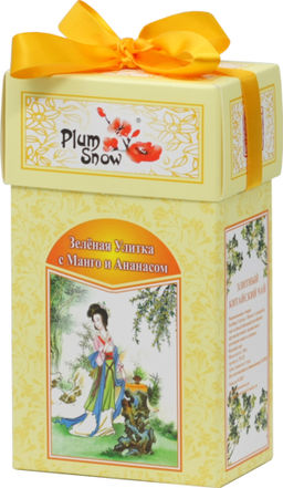 PLUM SNOW. Зелёная Улитка. Манго и ананас 100 гр. карт.пачка