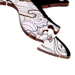 Пазл деревянный фигурный Сила океана, чёрно-белый - Puzzle фото 4