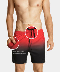 ATLANTIC KMB-210 Шорты мужские Gradient  фото 11