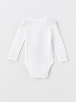 Bisiklet Yaka Uzun Kollu K?z Bebek ??t??tl? Bodysuit 2li