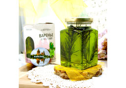 Варенье из Мяты с хвоей баночка 300г в коробочке с магнитиком