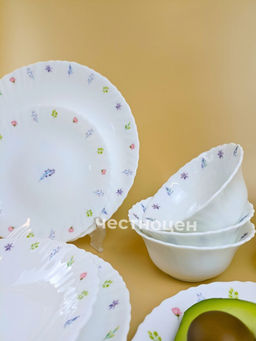 Набор столовой посуды на 6 перс. с рисунком 24 предм. OLS-DM-32