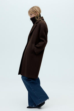 OVERSIZED COAT WITH WOOL - Zara фото 4