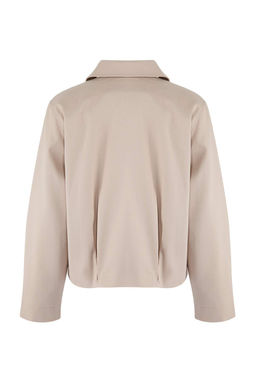 Tas Regular Kal?p Kemer Detayl? Gabardin Ceket Mont TWOSS26MO00003 - Trendyolmilla фото 6