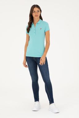 Женская мятная футболка - U.s. polo assn фото 4