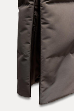 LONG HOODED WATER AND WIND RESISTANT PUFFER JACKET - Zara фото 12