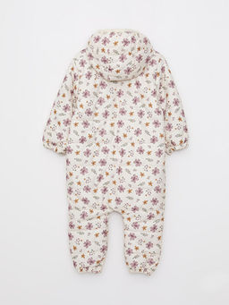 Kap??onlu Uzun Kollu Bask?l? K?z Bebek Astronot Mont - Waikiki фото 3