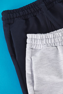 Siyah-K?rm?z? 2li Erkek Cocuk Pamuklu Basic Orme Sort & Bermuda TKDSS25SR00003 - Trendyolmilla фото 5