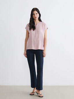 Y?ksek Bel ?spanyol Pa?a Kad?n Pantolon