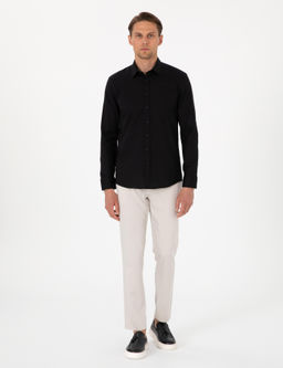 Siyah Slim Fit Uzun Kollu G_mlek - Pierre cardin фото 4