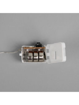 Гирлянда «Нить» 1 м роса, IP20, серебристая нить, 10 LED, свечение белое, 3 режима, батарейки AG13×3 (в комплекте)