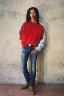 RIPPED SLIM FIT JEANS BOBBY GILLESPIE X ZARA
