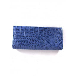 Портмоне женское Croco-ПР-952 натуральная кожа 3 отд, 5 карм, голубой кайман (13) 264733  фото 2