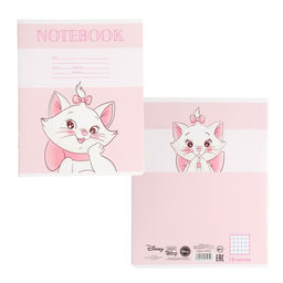 Цена за 20 шт. Тетрадь в клетку 18 листов, 5 видов МИКС, обложка мелованный картон, «Коты аристократы»