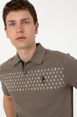 Erkek Regular Fit Polo Yaka Vizon Ti__rt Sepette S_rpriz _ndirim - U.s. polo assn фото 2