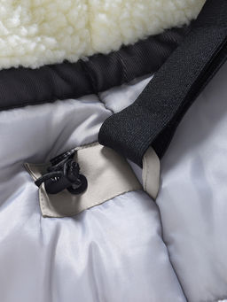 Парка зимняя подростковая для девочки с капюшоном бежевого цвета 9538B - Valianly фото 20