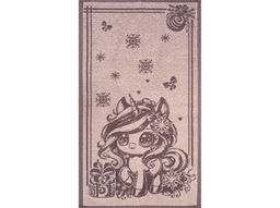 Полотенце махровое 6с104.411ж1 Аниме-единорог(т.с.мальв1) 67х40см