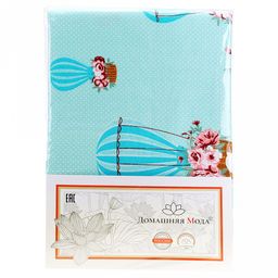 "Корзины" Скатерть 240х145см, длина стола до 200см, на 10-12 персон, хлопок "Премиум" 186г/м2, "Домашняя мода" (Россия)