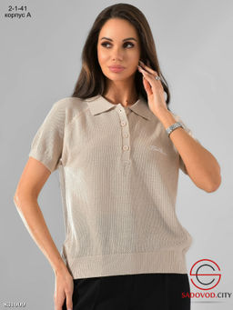 Футболка поло однотонная