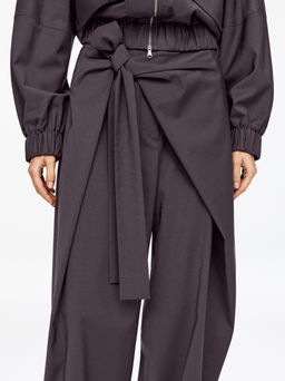Pantalones sastre con detalle cruzado - H&m фото 4