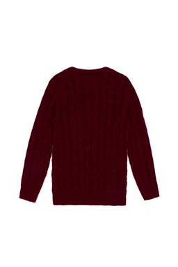 U. S. Polo Assn Бордовый трикотажный свитер с круглым вырезом для мальчика - U.s. polo assn фото 2