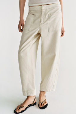 PANTAL?N BARREL ZW COLLECTION / Crudo - Zara фото 2