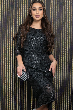 Платье Объятие ночи (черное) П11562 - Lt collection фото 4