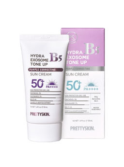 Sun Cream Hydra B5 Exosome Tone Up Purple Corrective - Крем солнцезащитный корректирующий с эксомами, 50 мл