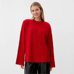 Джемпер женский вязаный MINAKU:Knitwear collection, красный, размер 54-56