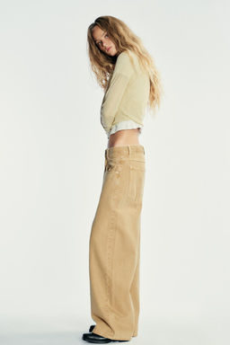 TRF BAGGY LOW-RISE JEANS - Zara фото 4