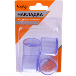 Цена за 12 шт. Накладка защитная для мебели d=25 мм, 4 шт, силикон Селфи