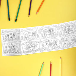 Раскраски для детей. Серия Раскраски-панорамки арт. 63444 ЗАМОК ПРИНЦЕССЫ - Феникс+ фото 6