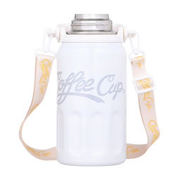 Термос для чая и кофе "Coffee cup", 1 л, сохраняет тепло 10 ч, белый