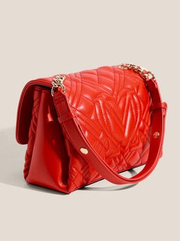 Женская сумка на плечо LOVE MOSCHINO QUILTED BAG Артикул 4623874, рубиновый  фото 3