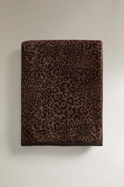 ANIMAL PRINT VELOUR BEACH TOWEL - Zara фото 9