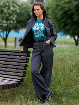 Брюки прямые трикотажные - Stilla фото 3