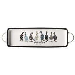 БЛЮДО С РУЧКАМИ LEFARD FAMILY FARM ПРЯМОУГ. 42*12*3,5 СМ (КОР=16ШТ.)