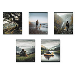 АКЦИЯ Цена за 5 шт. Тетрадь общая ученическая ErichKrause Friends, 48 листов, клетка, глянцевая ламинация_MIX-PACK