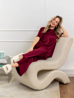 Костюм женский Кэт-1 Велюр Марсала М-274К MODAMICA