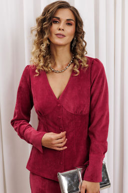 Костюм Gizart 5421 брусничный