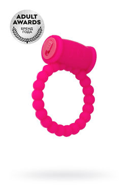 Эрекционное кольцо на пенис TOYFA A-Toys, силикон, розовый, 3,5 см