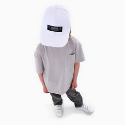 Кепка детская для мальчика для девочки OVRHT, цвет белый, р-р 52-54, 5-7 лет