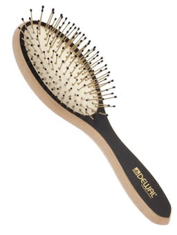 Dewal Щетка массажная для волос мини-овальная / Blackwood BRB100, дерево, нейлон, 17 см