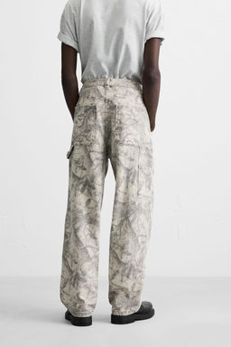 ABSTRACT PRINT CARPENTER TROUSERS - Zara фото 12