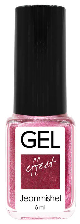 JEANMISHEL mini GEL-эффект лак д/н 6мл. №160 Клубничное варенье с блестками (*24)