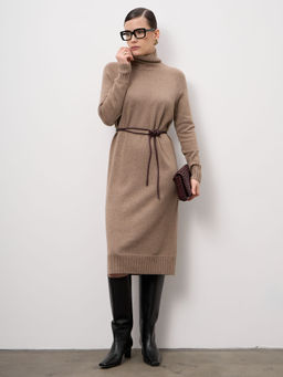 Платье из кашемира 13088 капучино