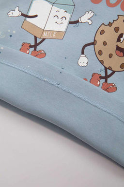 Пижамный комплект с длинными рукавами и принтом для маленьких мальчиков - Defacto фото 5