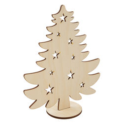 Заготовка для декорирования Mr. Carving ВД-1243 Заготовка на подставке Елка пушистая фанера 15 х 12 х 0.3 см фото 3