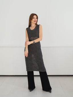 Платье вязаное Looma, серое - Inzibe фото 5