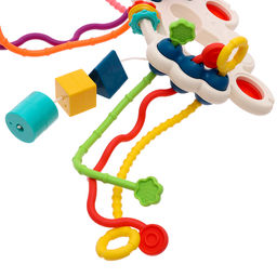 Игрушка развивающая для малышей «Крабик», тянучка с сортером